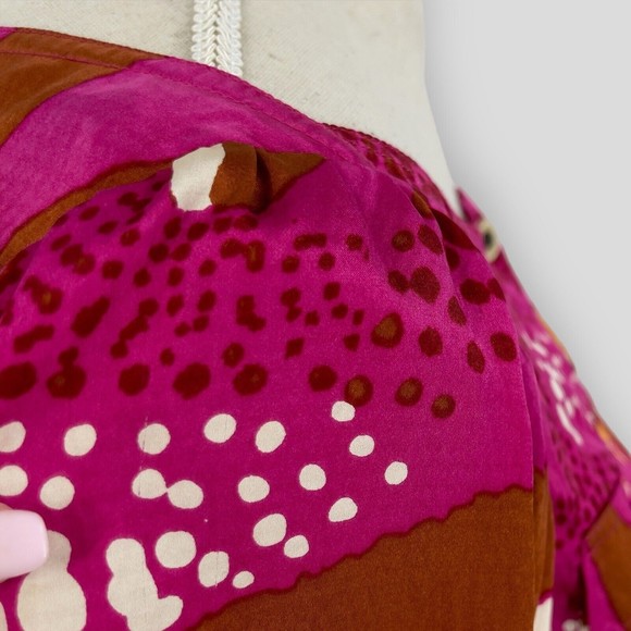 DVF Diane von Furstenburg Womens Margot Silk Printed Button Front Shift Dress 6 - Picture 7 of 16